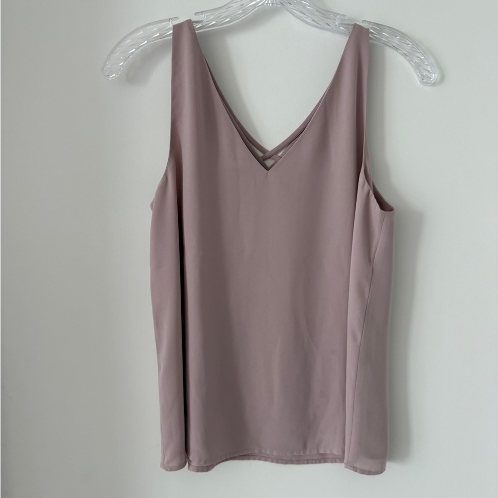 Elegant Dusty Rose Sleeveless Top